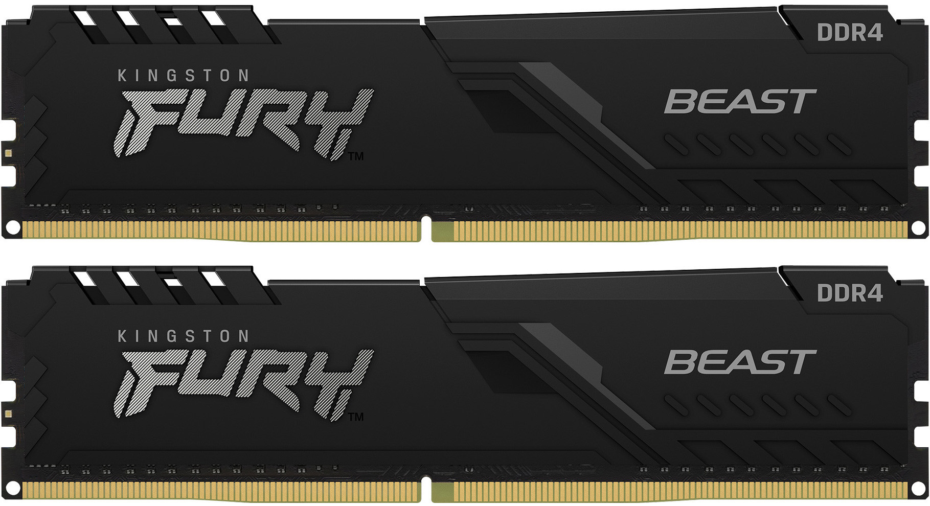 Комплект памяти Kingston FURY 2х32 ГБ DIMM DDR4 3200 МГц, KF432C16BBK2/64