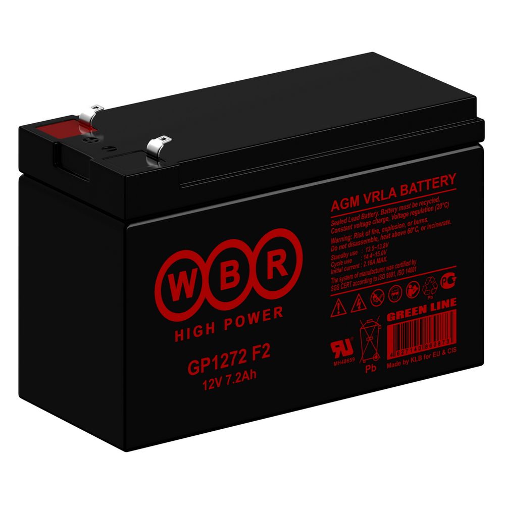 Батарея для дежурных систем CSB GP 1272 12 В, GP1272