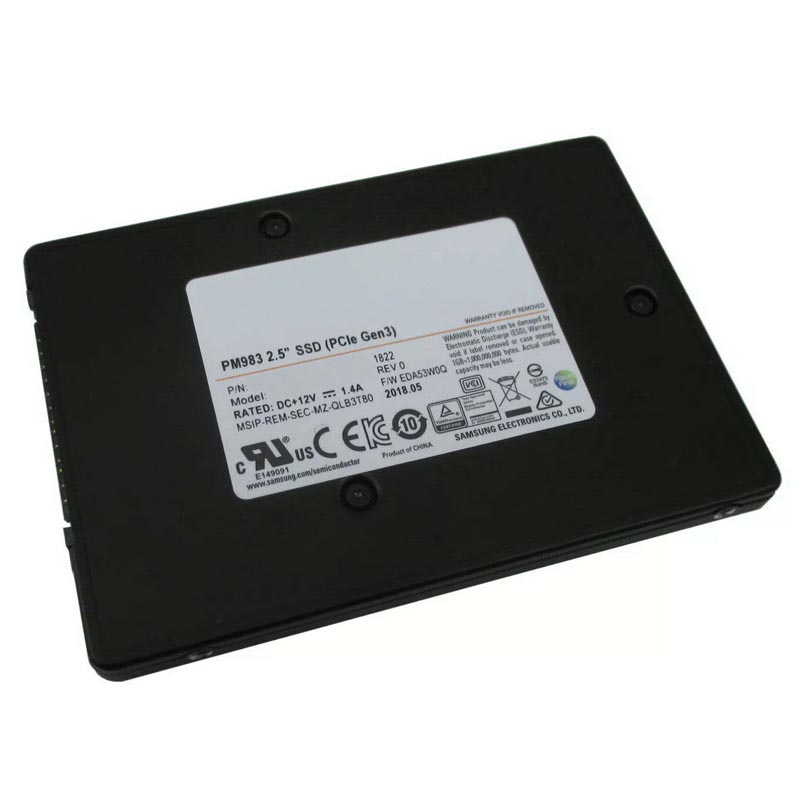 Диск SSD Samsung PM983 2.5" 1.92 ТБ PCIe 3.0 x4, MZQLB1T9HAJR-00007