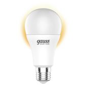 Умная лампа Gauss IoT Smart Home E27, 1 055лм, свет - теплый белый, грушевидная, 1070112