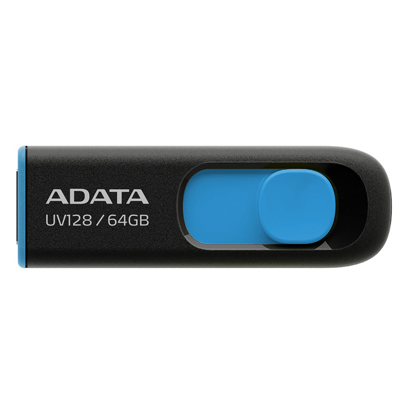 USB накопитель ADATA UV128 USB 3.1 64GB, AUV128-64G-RBE