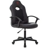 Кресло для геймеров ZOMBIE 11LT Чёрный, текстиль/эко.кожа, ZOMBIE 11LT BLACK