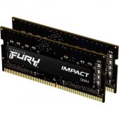 Комплект памяти Kingston FURY Impact 2х16Гб SODIMM DDR4 3200МГц, KF432S20IBK2/32