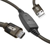 Вид USB кабель Greenconnect microUSB Type B (M) -> USB Type A (M) 10 м, GCR-53813