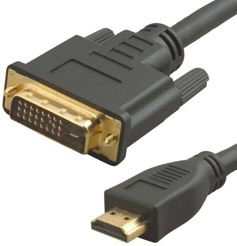 Видео кабель LAZSO HDMI (M) -> DVI-D (M) 20 м, WH-141(20M)