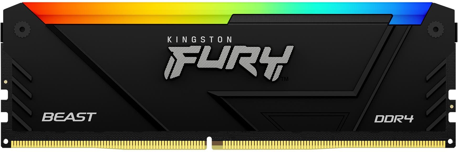 Модуль памяти Kingston Fury Beast 16 ГБ DIMM DDR4 3600 МГц, KF436C18BB2A/16