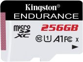 Карта памяти Kingston High Endurance microSDXC UHS-I Class 1 C10 256GB, SDCE/256GB