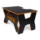 Вид Компьютерный стол Generic Comfort Gamer2 игровой Чёрно-оранжевый/чёрно-оранжевый, GAMER2/DS/NO