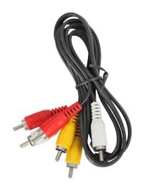 Видео кабель NINGBO 3хRCA (M) -> 3хRCA (M) 1 м, JAAC027-1