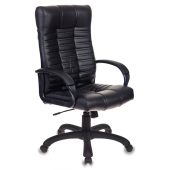 Кресло для руководителей БЮРОКРАТ KB-10 Чёрный, эко.кожа, KB-10/BLACK