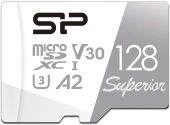 Карта памяти SILICON POWER Superior microSDXC UHS-I Class 3 C10 128GB, SP128GBSTXDA2V20SP
