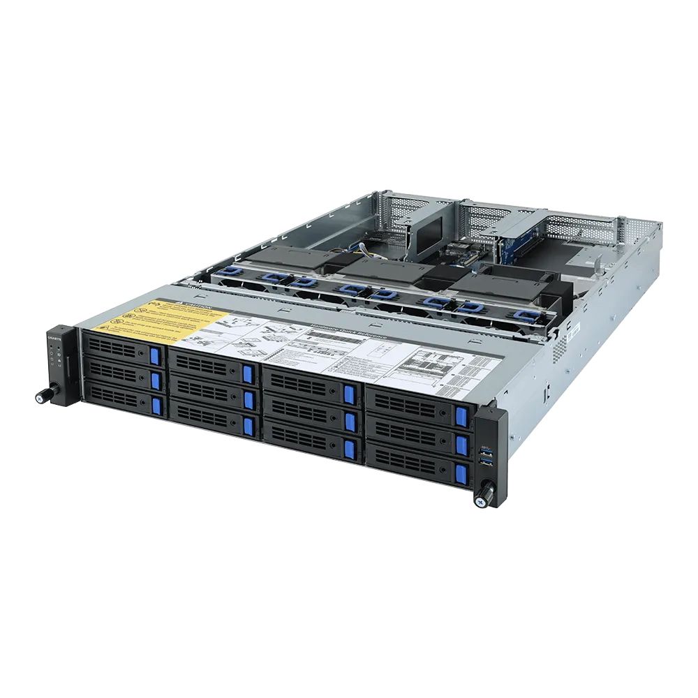 Серверная платформа Gigabyte R282-Z93-rev.A00 12x3.5" Rack 2U, 6NR282Z93MR-00-A00