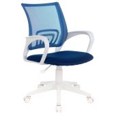Кресло для операторов БЮРОКРАТ CH-W695NLT Тёмно-синий, сетка/ткань, CH-W695NLT/DB/TW-10N