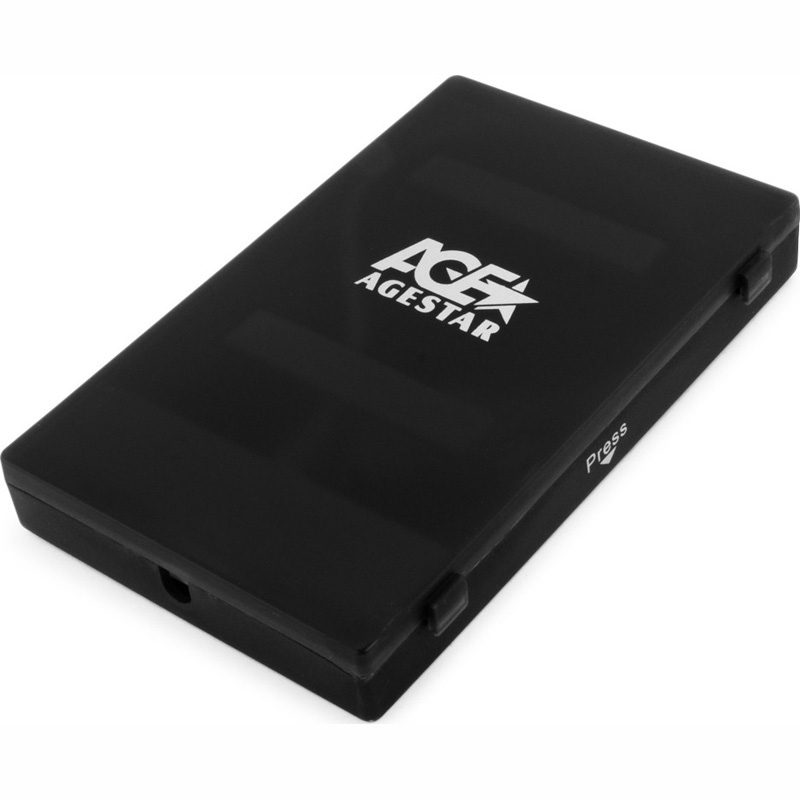 Внешний корпус для HDD/SSD AgeStar SUBCP1 2.5" чёрный, SUBCP1 (BLACK)