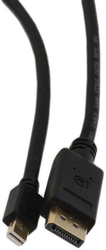 Видео кабель Telecom miniDisplayPort (M) -> DisplayPort (M) 1.8 м, TA682-1.8M