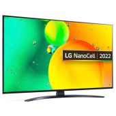Вид Телевизор LG 65NANO766QA 65" 3840x2160 (4K) тёмно-синий, 65NANO766QA.ARUB