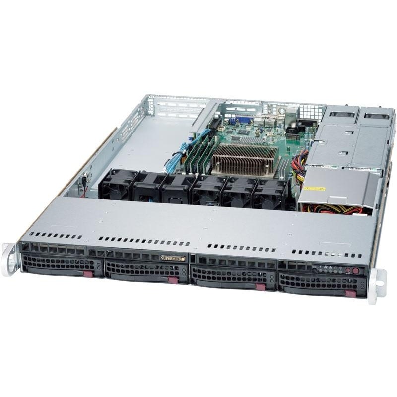 Серверная платформа Supermicro SuperServer 5019S-WR 4x3.5" Rack 1U, SYS-5019S-WR