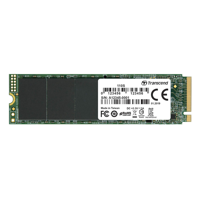 Диск SSD Transcend MTE110S M.2 2280 1 ТБ PCIe 3.0 NVMe x4, TS1TMTE110S