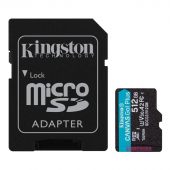 Карта памяти Kingston Canvas Go! Plus microSDXC UHS-I Class 3 C10 512GB, SDCG3/512GB
