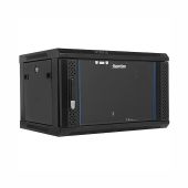 Настенный шкаф Hyperline TWB 6U чёрный, TWB-0645-GP-RAL9004