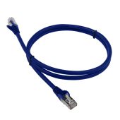 Патч-корд LANMASTER FTP кат. 6 Синий 0,5 м, LAN-PC45/S6-0.5-BL