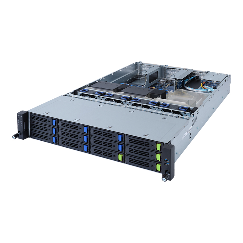 Серверная платформа Gigabyte R262-ZA2 12x3.5" Rack 2U, R262-ZA2