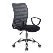 Кресло для операторов БЮРОКРАТ CH-599AXSL Чёрно-серый, сетка/ткань, CH-599AXSL/32G/TW-11