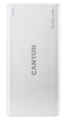 Вид Портативный аккумулятор Power Bank Canyon PB-108 белый, CNE-CPB1008W