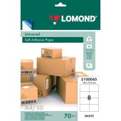 Упаковка бумаги самоклеющейся LOMOND Universal Self-Adhesive A4 8-делен. 50л 70г/м², 2100045