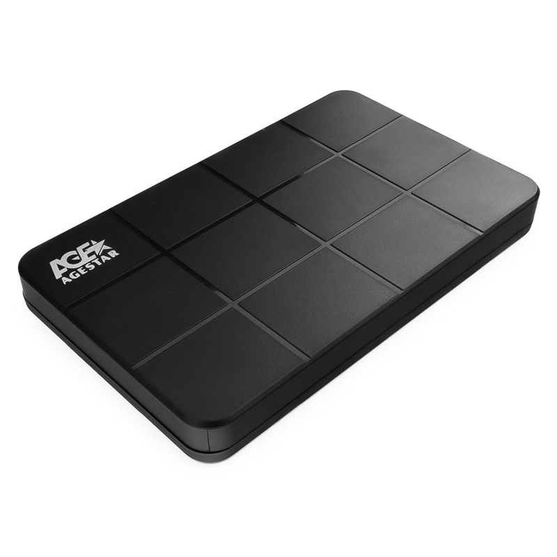 Внешний корпус для HDD/SSD AgeStar 3UB2P 2.5" чёрный, 3UB2P1