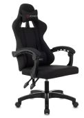 Кресло для геймеров ZOMBIE Rudger чёрный, ткань, ZOMBIE RUDGER BLACK