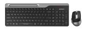 Комплект Клавиатура/мышь A4Tech  Беспроводной чёрный, FB2535C SMOKY GREY