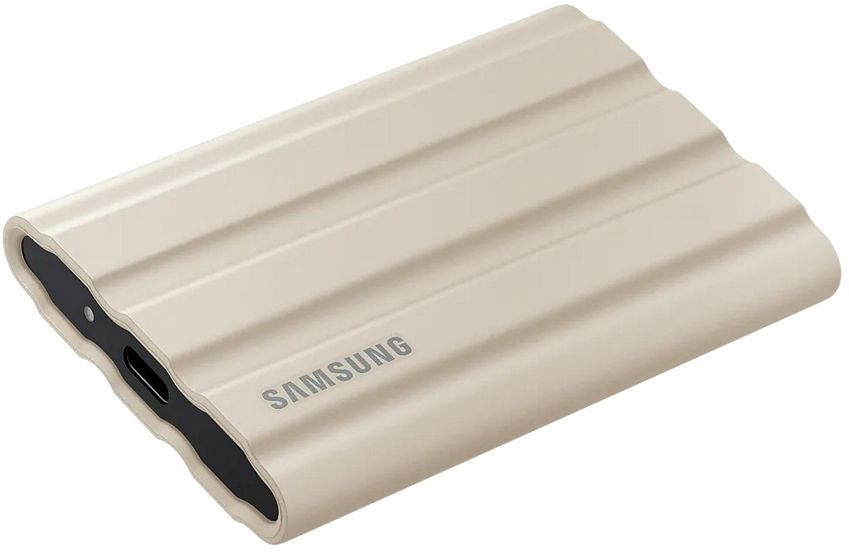 Внешний диск SSD Samsung T7 Shield 1 ТБ 2.5" USB 3.2 бежевый, MU-PE1T0K/WW