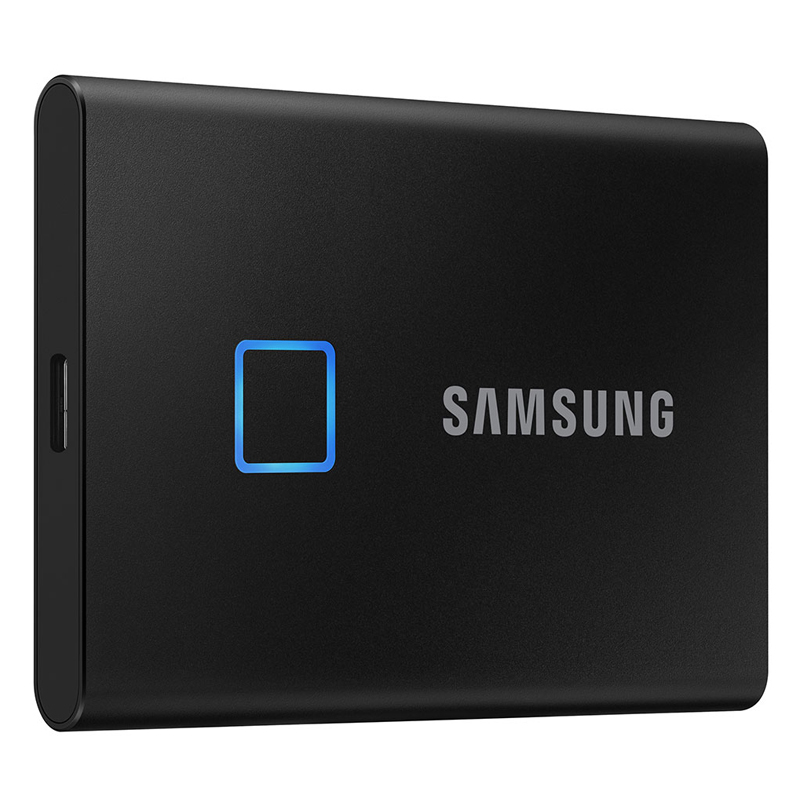Внешний диск SSD Samsung T7 TOUCH 1 ТБ 1.8" USB 3.2 чёрный, MU-PC1T0K/WW