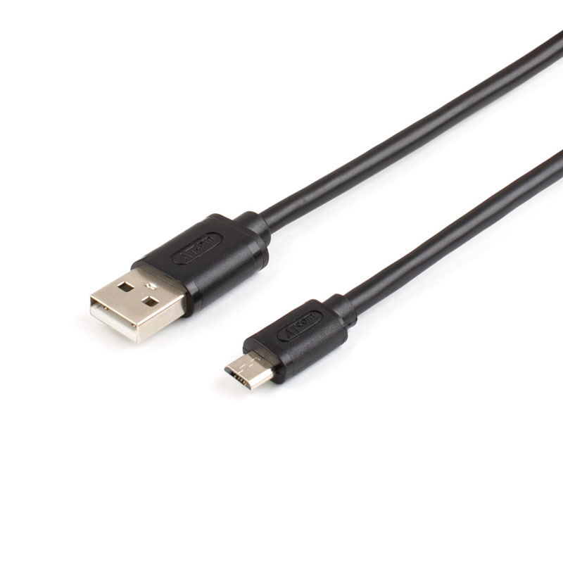 USB кабель ATCOM microUSB (M) -> USB Type A (M) 0,8 м, AT9174