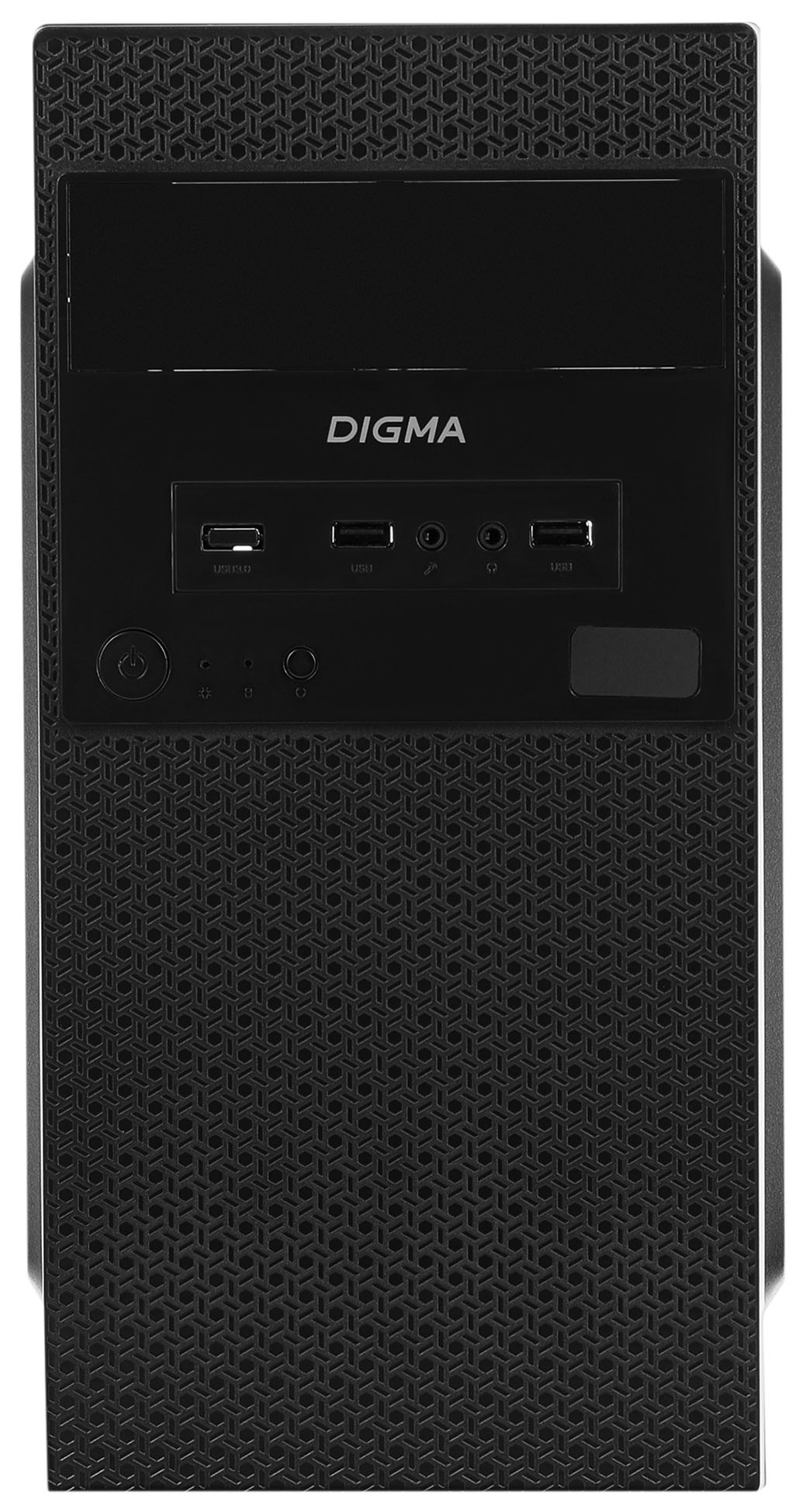 Корпус Digma MATX103 Mini Tower Без БП чёрный, DC-MATX103-U2