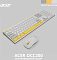 Фото-16 Комплект Клавиатура/мышь Acer  Беспроводной белый, ZL.ACCEE.002