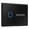 Фото-1 Внешний диск SSD Samsung T7 TOUCH 1 ТБ 1.8&quot; USB 3.2 чёрный, MU-PC1T0K/WW