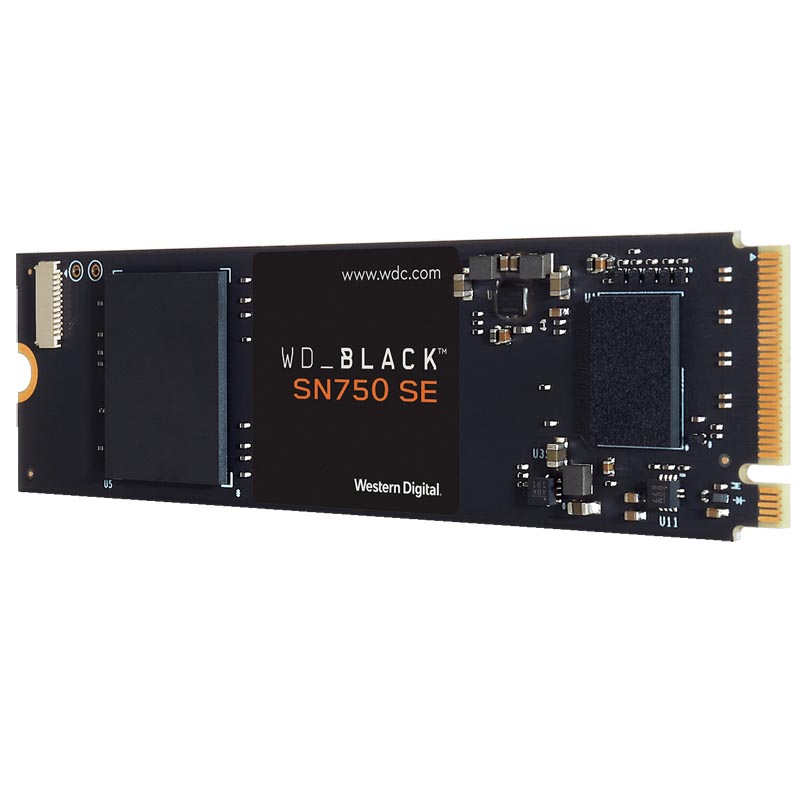 Картинка - 1 Диск SSD WD Black SN750 SE M.2 2280 500GB PCIe NVMe 4.0 x4, WDS500G1B0E