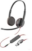 Наушники Poly 3225 3.5 мм, USB чёрный, 8X229A6