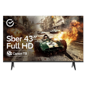 Телевизор Sber SDX-43F2124 43" 1920x1080 (Full HD) чёрный, SDX-43F2124