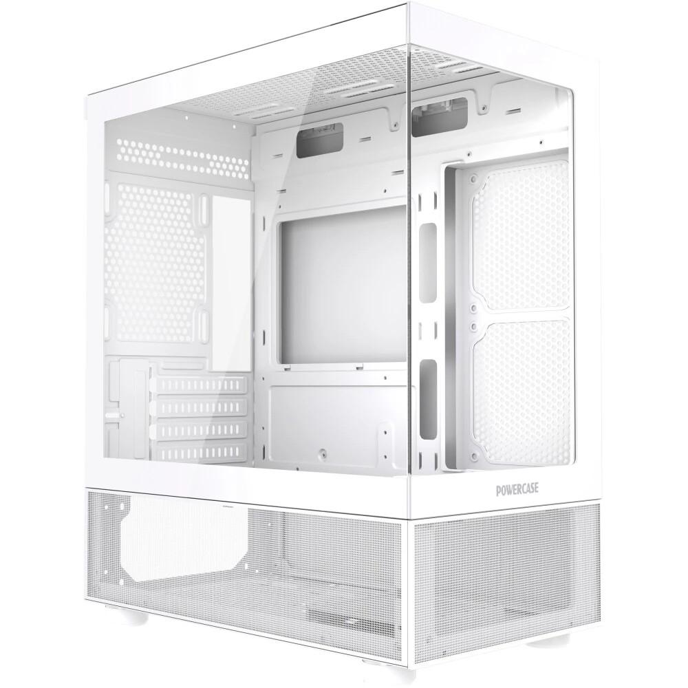 Корпус Powercase Vision Micro M2 Mini Tower Без БП белый, CVMWM2-L0