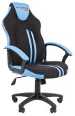 Кресло для геймеров Chairman game 26 чёрно-голубой, эко.кожа/ткань, 7156517