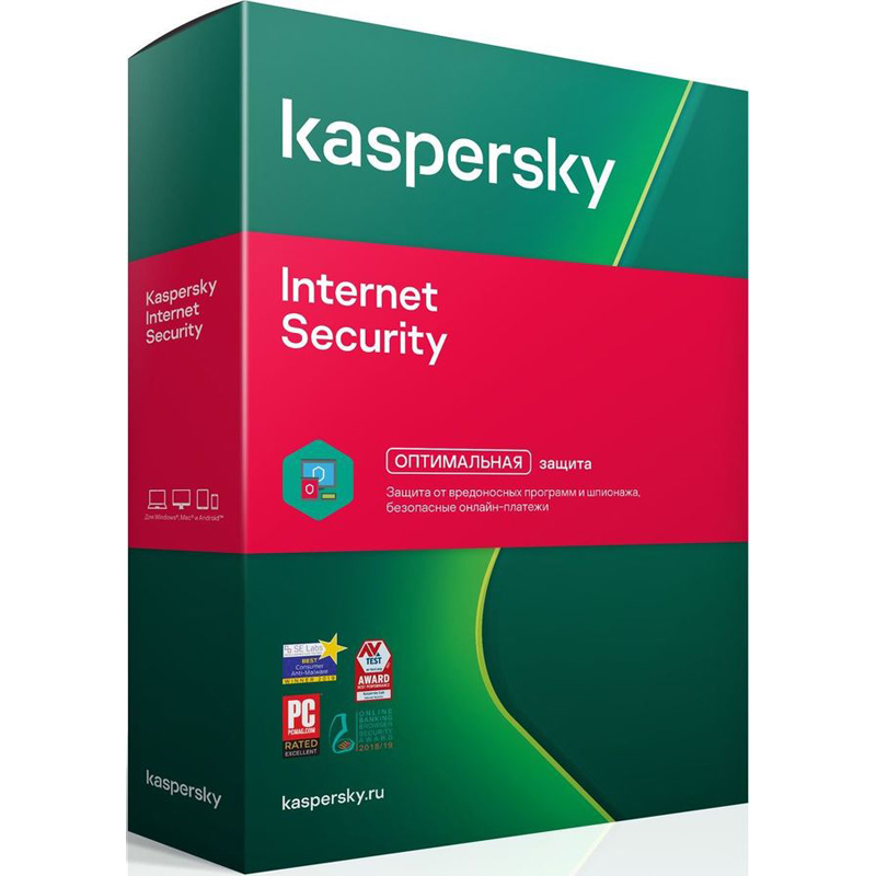 Картинка - 1 Право пользования Kaspersky Internet Security Рус. 5 Box 12 мес., KL1939RBEFS
