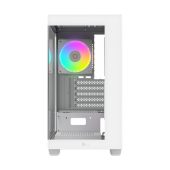 Корпус Ocypus Gamma C52 ARGB Mini Tower Без БП белый, Gamma C52 WH ARGB