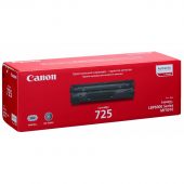 Тонер-картридж Canon 725 Лазерный Черный 1600стр, 3484B005