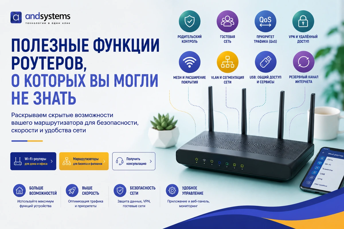 Полезные функции роутеров, о которых вы могли не знать