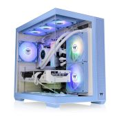 Корпус Thermaltake View 380 TG ARGB Hydrangea Midi Tower Без БП синий, CA-1Z2-00MFWN-00