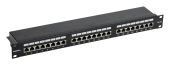 Патч-панель ITK 24-ports FTP RJ-45 1U, PP24-1UC5EF-K05-G