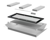 Дверь ITK LINEA E 42U, цвет чёрный, LE05-42U6X-DR